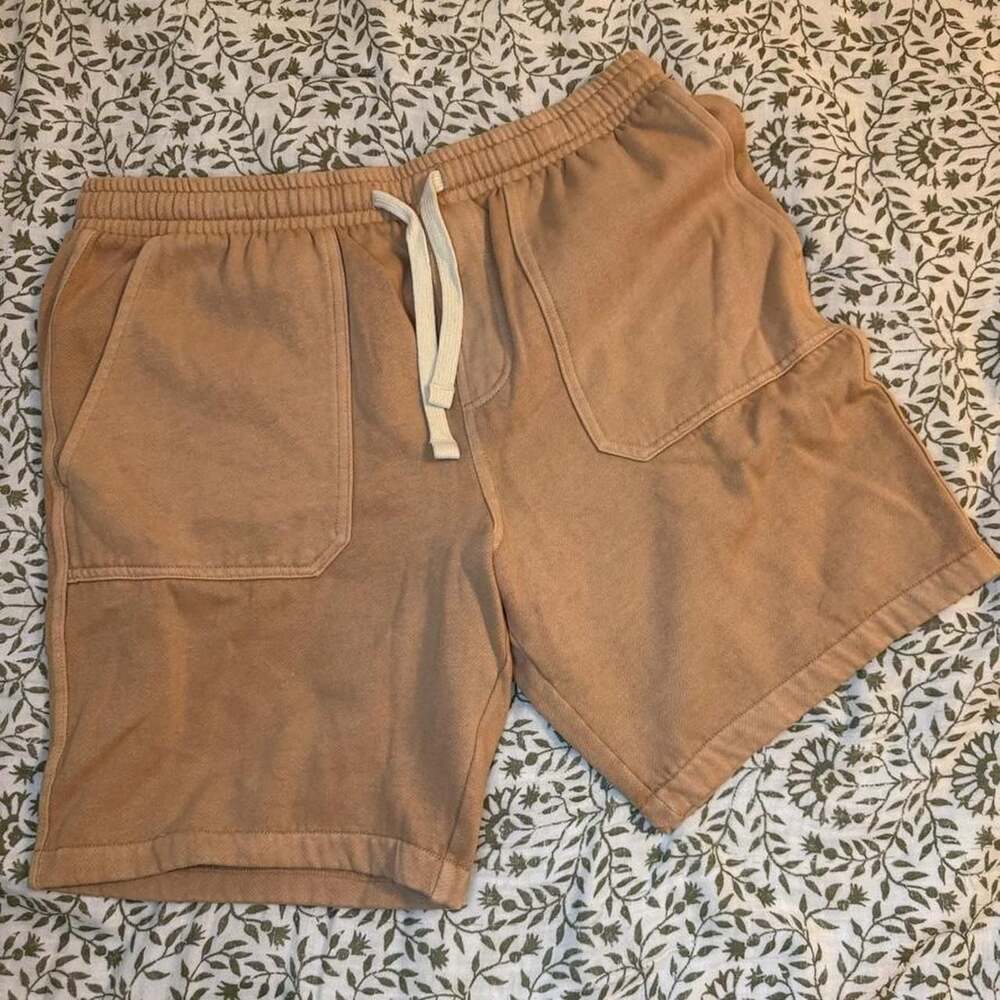 Lucky Brand French Terry Sweatshorts Medium Pink Tan